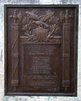 South-Facing Tablet on Right Side of Monument image. Click for full size.