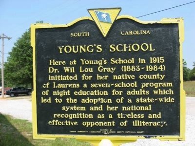 Young's School Marker image. Click for full size.