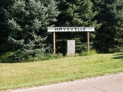 Davis Township - Maysville Marker image. Click for full size.