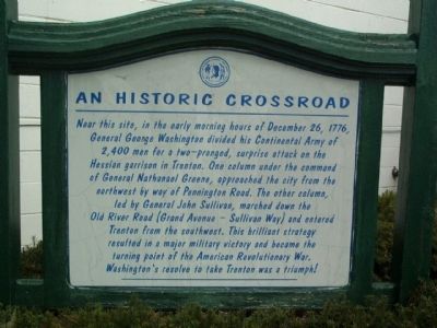 An Historic Crossroad Marker image. Click for full size.