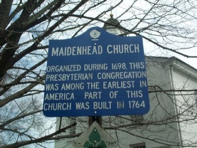 Maidenhead Church Marker. Click for full size. Maidenhead Church Marker image. Click for full size.