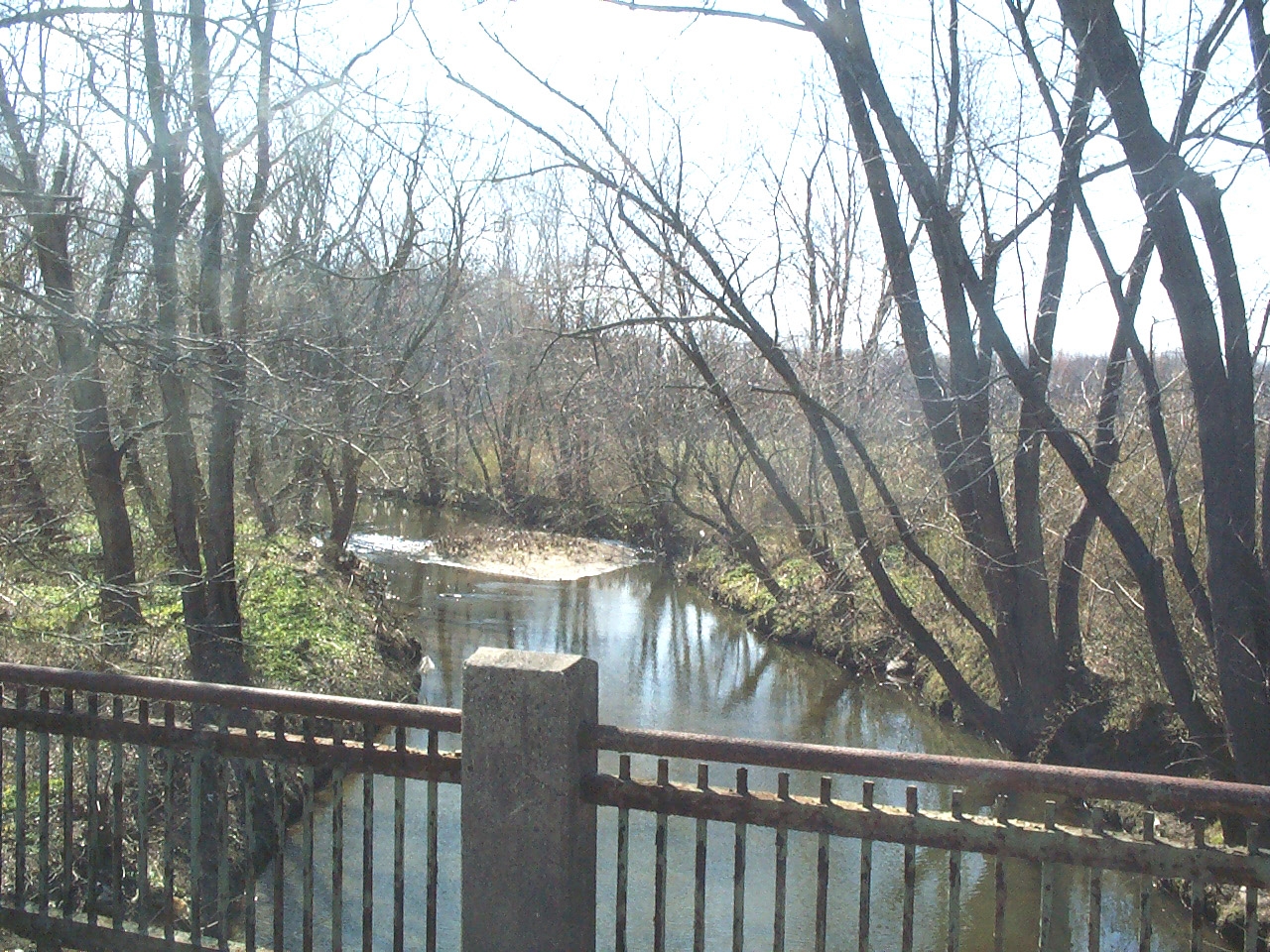 Looking upstream along Shabakunk Creek
