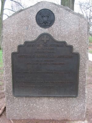 Battery G, Second U.S. Artillery Tablet. Click for full size. Battery G, Second U.S. Artillery Tablet image. Click for full size.