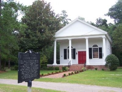 Historic Church and Marker. Click for full size. Historic Church and Marker image. Click for full size.