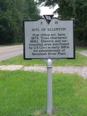 Site of Ellenton Marker. Click for full size. Site of Ellenton Marker image. Click for full size.