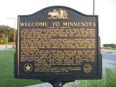 Welcome to Minnesota Marker <i>(north side)</i> image. Click for full size.