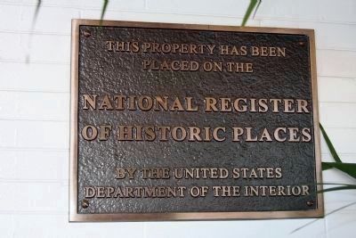 National Register of Historic Places - Marker image. Click for full size.
