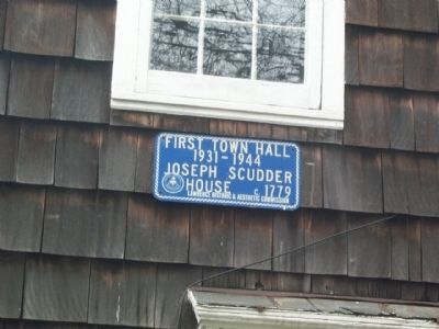 First Town Hall Marker. Click for full size. First Town Hall Marker image. Click for full size.