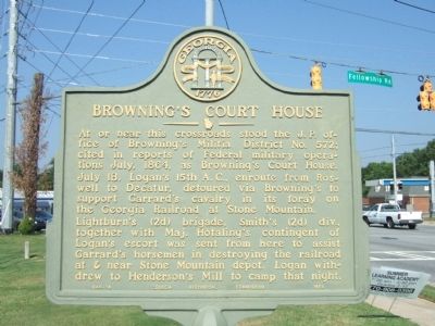 Browning's Court House Marker. Click for full size. Browning's Court House Marker image. Click for full size.