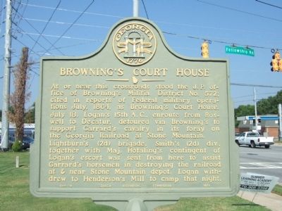 Browning's Court House Marker image. Click for full size.