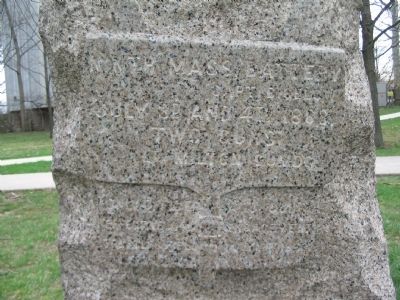 Close Up of the Inscription image. Click for full size.