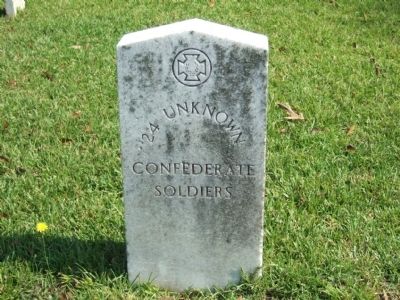 Unknown Confederate Dead Grave Marker image. Click for full size.