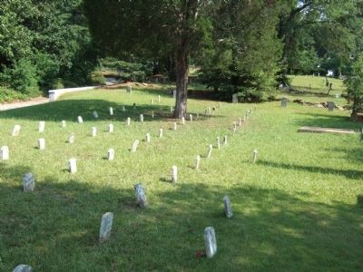 Wide view of Unknown Confederate Dead Grave Markers image. Click for full size.
