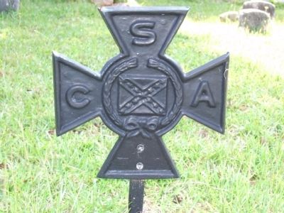 CSA Soldier Marker Rear view image. Click for full size.