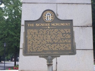 The Signer's Monument Marker image. Click for full size.