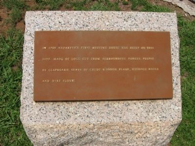 Nazareth Church Stone Marker Marker. Click for full size. Nazareth Church Stone Marker Marker image. Click for full size.