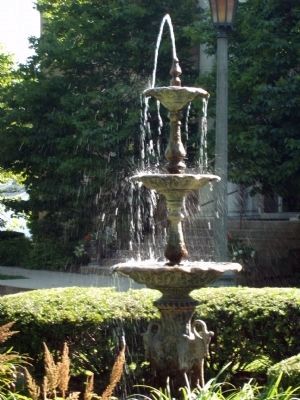 One of the Two Fountains in Front of the Library image. Click for full size.