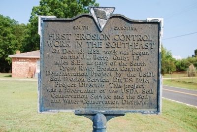 First Erosion Control Work in the Southeast Marker. Click for full size. First Erosion Control Work in the Southeast Marker image. Click for full size.