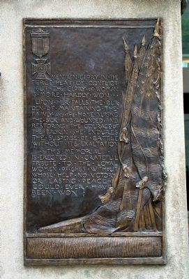 Right Tablet on Back of Monument. Click for full size. Right Tablet on Back of Monument image. Click for full size.