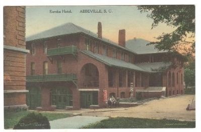 Post Card Showing the Old Eureka Hotel image. Click for full size.