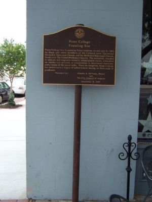 Paine College Founding Site Marker. Click for full size. Paine College Founding Site Marker image. Click for full size.