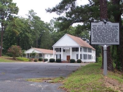 Beech Island Baptist Church and Marker image. Click for full size.