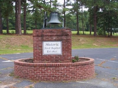 Bell at Historic First Baptist 1832. Click for full size. Bell at Historic First Baptist 1832 image. Click for full size.
