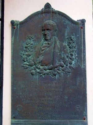 A Memorial To Eli Whitney Marker image. Click for full size.