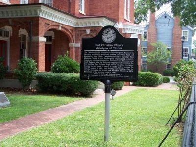First Christian Church Marker image. Click for full size.
