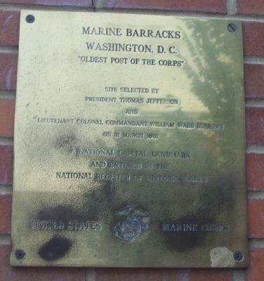 Marine Barracks, Washington, D.C. Marker image. Click for full size.