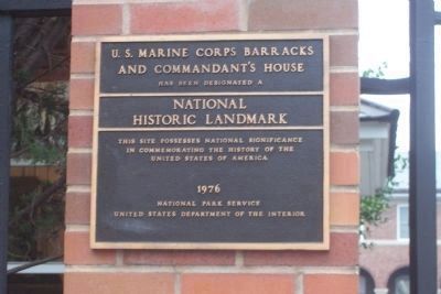 U.S. Marine Corps Barracks and Commandant's House image. Click for full size.