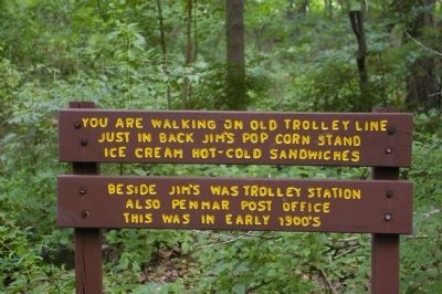 Old Trolley Line Marker image. Click for full size.