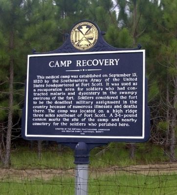 Camp Recovery Marker image. Click for full size.