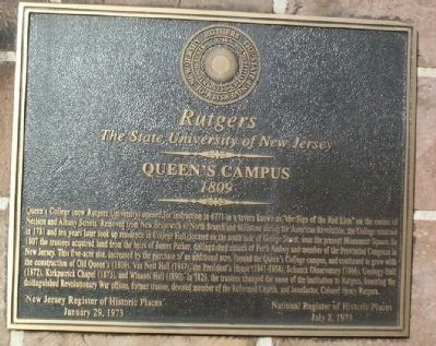 Queen’s Campus Marker. Click for full size. Queen’s Campus Marker image. Click for full size.