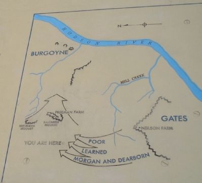 Battle Map of the British Withdraw. Click for full size. Battle Map of the British Withdraw image. Click for full size.