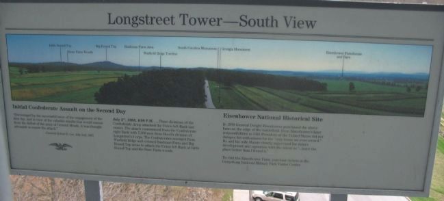 Longstreet Tower - South View Marker image. Click for full size.