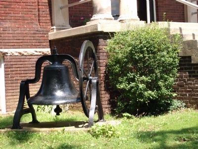 Old Church Bell - Sits to Left of Church Front Entry image. Click for full size.