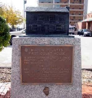Decatur, Illinois - "Lincoln Marker" image. Click for full size.
