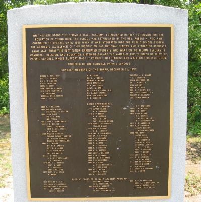 Reidville Male Academy Marker image. Click for full size.