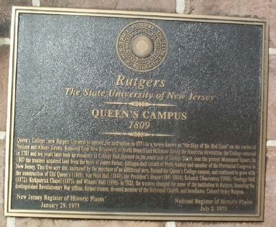 Queens Campus Marker image. Click for full size.