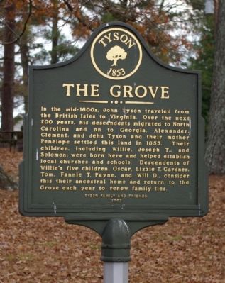 The Grove Marker. Click for full size. The Grove Marker image. Click for full size.