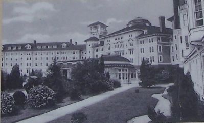 Lower right picture on the marker, Hampton Terrace Hotel image. Click for full size.