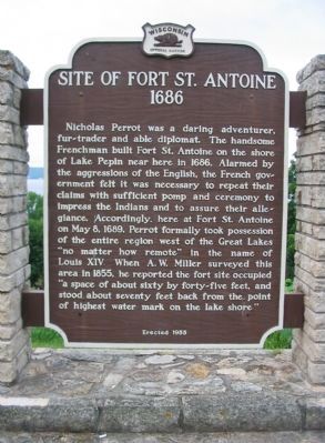 Site of Fort St. Antoine Marker image. Click for full size.
