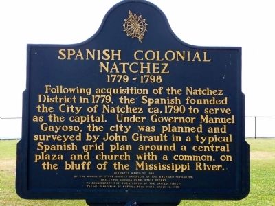 Spanish Colonial Natchez Marker image. Click for full size.