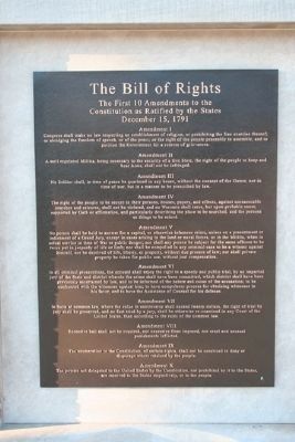 The Bill of Rights Marker image. Click for full size.