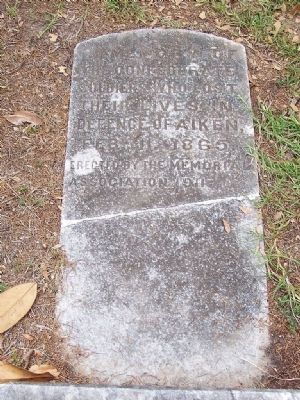 Defense of Aiken Marker. Click for full size. Defense of Aiken Marker image. Click for full size.