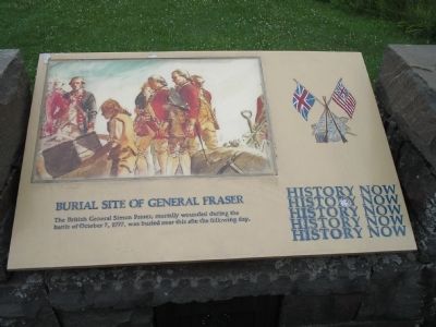 Burial Site of General Fraser Marker. Click for full size. Burial Site of General Fraser Marker image. Click for full size.