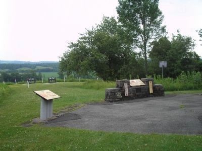 Markers in Saratoga National Historic Park. Click for full size. Markers in Saratoga National Historic Park image. Click for full size.
