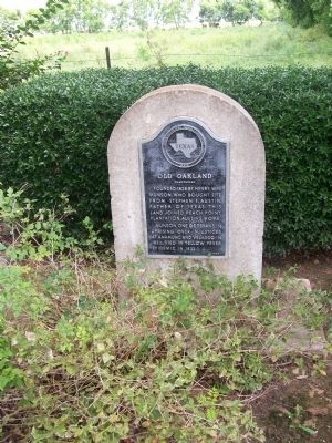 Old Oakland Plantation Marker image. Click for full size.
