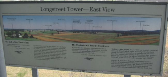 Longstreet Tower - East View Marker. Click for full size. Longstreet Tower - East View Marker image. Click for full size.
